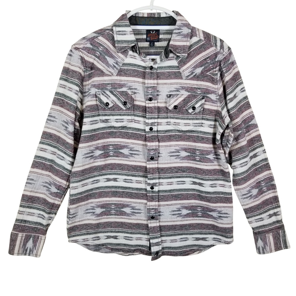Moonshine Spirit Brad Paisley Mens Small Aztec Western Shirt Southwestern Cotton